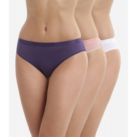 Pack 3 Bragas DIM Les Pockets 4H00 Viol/Maq/Blanco